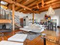 Spacious living room with hardwood floors, high ceilings, and an open floor plan at 1792 Wynkoop St # 508, Denver, CO 80202