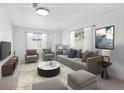Comfortable living room featuring a large sectional sofa, stylish decor, and ample natural light at 1522 Utah St, Golden, CO 80401