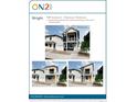 Exterior elevations showcase a 2 bed, 2 bath home with a balcony off of the primary suite at 10337 Vaughn Ave, Commerce City, CO 80022