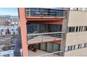 Multi-level balcony showcasing the design and features of a modern high-rise at 100 Park W Ave # 1806, Denver, CO 80205