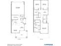 Detailed floor plan showcasing the layout of the first and second floors of the home at 1988 S Haleyville Way, Aurora, CO 80018
