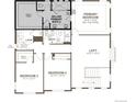 Second-floor layout includes a primary bedroom, deluxe primary bath, two additional bedrooms, and a loft at 25303 E Warren Pl, Aurora, CO 80018