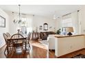 Spacious dining area with hardwood floors and lots of natural light at 1337 N Ford St, Golden, CO 80403