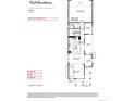 Dailey first floor plan featuring an open-concept living area and kitchen at 612 Apex St, Erie, CO 80516