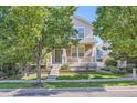 Inviting two-story home showcasing a well-kept front yard with trees at 9523 Gray Ct, Westminster, CO 80031