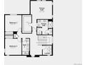 Second-floor layout featuring a primary suite, two bedrooms, two bathrooms, and a laundry room at 13350 Blue Amber Ct, Parker, CO 80134