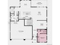 Floor plan featuring the first floor layout with 3-car garage and optional bedroom suite at 3994 Breakcamp Ct, Castle Rock, CO 80108