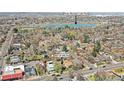 Aerial view of property near Rocky Mountain Lake Park at 3527 W 44th Ave in a quiet neighborhood at 3527 W 44Th Ave, Denver, CO 80211