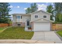Attractive two-story home with a neatly landscaped front yard and a two-car garage at 3247 S Newland St, Denver, CO 80227