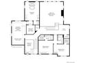Second floor plan featuring main bedroom, two bedrooms and loft at 4748 Weitbrec Ln, Castle Rock, CO 80104