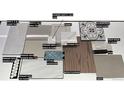 Selection of interior finishes for various rooms, including flooring, tile, countertops, and cabinet samples at 4748 Weitbrec Ln, Castle Rock, CO 80104
