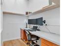 Functional home office with built-in desk, providing a dedicated workspace for productivity at 2020 Arapahoe St # 1250, Denver, CO 80205