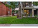Well-maintained front yard with lush lawn and landscaping, complementing the contemporary home design at 3612 Wyandot St, Denver, CO 80211