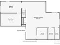 Floor plan of the basement featuring a finished basement, bonus room, wet bar, bathroom, and sauna at 7858 Oban Ct, Lone Tree, CO 80124