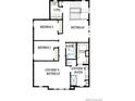 Detailed second floor plan showcasing the owner's suite, bedrooms, and retreat at 21034 E 63Rd Dr, Aurora, CO 80019