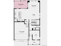 Detailed floorplan showcasing the layout of the first floor including kitchen, garage, and great room at 39713 Penn Rd, Elizabeth, CO 80107