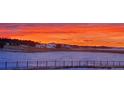 Scenic winter landscape with snowy fields and a sunset at 1210 Horsetail Loop, Elizabeth, CO 80107