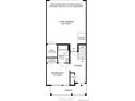First floor plan featuring a bedroom, bathroom, foyer, and 2-car garage at 694 Saddle Dr, Erie, CO 80516