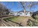 Cozy home featuring a well-maintained lawn and mature tree, under a clear sky at 1010 Emporia St, Aurora, CO 80010