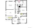 Second floor plan showing a loft, 4 bedrooms, 2 bathrooms, including a primary suite with walk-in closet at 4273 Ridgewalk Pt, Castle Rock, CO 80108