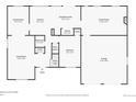 Layout of the first floor with key dimensions for rooms like the kitchen, living room, and bedrooms at 6768 Vivian St, Arvada, CO 80004