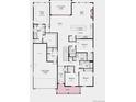 Layout of a spacious home with a tandem 3-car garage and a large, covered outdoor living area at 3394 Backdrop Ct, Castle Rock, CO 80108