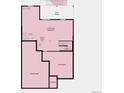 Unfinished basement plan with crawlspace and deck above at 4237 Ridgewalk Pt, Castle Rock, CO 80108