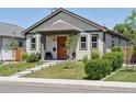 Lovely home with a tidy front yard, covered entry, and neutral-colored siding at 4080 Adams St, Denver, CO 80216