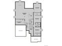 Basement floor plan featuring a recreation room, flex room, bedrooms, and unfinished storage spaces at 5508 Tamarack Ave, Firestone, CO 80504
