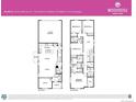 Detailed floor plan showing the layout of a two-story Woodrose home with four bedrooms and a two-car garage at 21011 E 63Rd Dr, Aurora, CO 80019