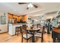 Kitchen with adjacent dining area, perfect for entertaining at 611 E 7Th Ave, Denver, CO 80203