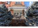 Private patio with pergola, table, and chairs at 13953 E Princeton Pl # B, Aurora, CO 80014