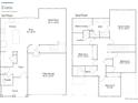 Evans floor plan with two stories highlighting the layout of the home at 10968 Snowdon St, Parker, CO 80134