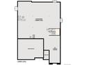 Unfinished basement floor plan with optional storage and bathroom rough-in at 13695 Emerald Lake St, Parker, CO 80138