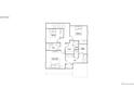 Layout of the 3rd floor showing bedrooms, bathrooms, walk-in closet, and laundry room at 7260 Waterleaf Trl, Littleton, CO 80125