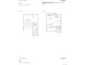 Floor plan showing garage, kitchen, dining, and living areas in a 3 bed, 2 bath, 1 half bath layout at 7260 Waterleaf Trl, Littleton, CO 80125