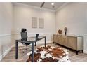 Bright office with modern desk, stylish decor, and ample natural light at 5251 Silver Hare Ct, Castle Rock, CO 80104