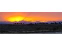 Scenic sunset view with vibrant orange skies over distant mountains and a dark foreground at 14701 Yosemite St, Brighton, CO 80602