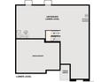 Floor plan displaying an unfinished basement area at 2525 Lupton Ln, Lafayette, CO 80026