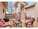 Inviting outdoor patio area with comfortable seating, perfect for relaxing and entertaining guests at 2714 Calmante Pl, Superior, CO 80027