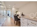 Bright home office with built-in desk and ample storage at 388 E Orchard Rd, Centennial, CO 80121
