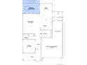 Open-concept floor plan showcasing a large kitchen, great room, study, and an optional covered deck at 14513 Hudson Way, Thornton, CO 80602