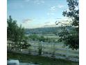 Picturesque backyard view with a white fence overlooking the valley at 3378 Shoveler Trl, Castle Rock, CO 80104