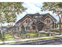 Charming two-story home with a brick facade, manicured lawn and a beautiful garden area surrounded by a wrought iron fence at 343 S Gaylord St, Denver, CO 80209