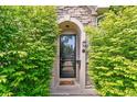 Welcoming front door framed by lush greenery with clear door number visibility at 421 Saint Paul St, Denver, CO 80206