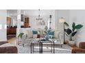 Living room with light walls and modern furniture at 2315 Bluff St # A, Boulder, CO 80304