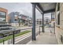 Street view of contemporary townhomes shows stylish exteriors and landscaping, creating a desirable neighborhood at 2545 Josephine Way, Superior, CO 80027
