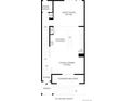 Second floor plan with kitchen, dining, great room, powder room, and covered balcony at 2527 Blue Grama Ln, Superior, CO 80027