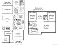 Detailed layout with main level and basement featuring bedrooms, kitchen, and rec room at 3065 S Birch St, Denver, CO 80222