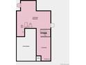 Basement floorplan showing unfinished basement and utility options at 3353 N Catawba Way, Aurora, CO 80019